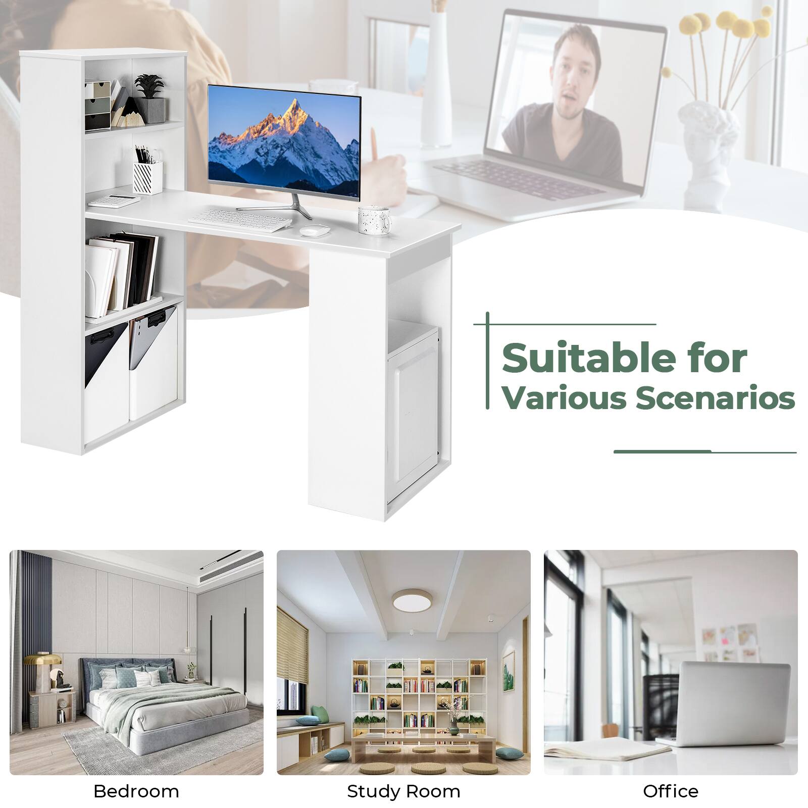 Suitable for Various Scenarios
Bedroom
Study Room
Office