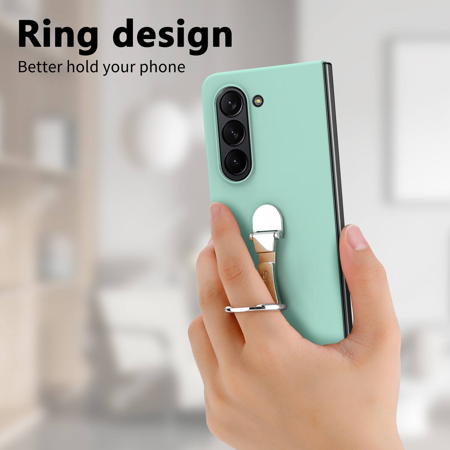 Ring design  
Better hold your phone