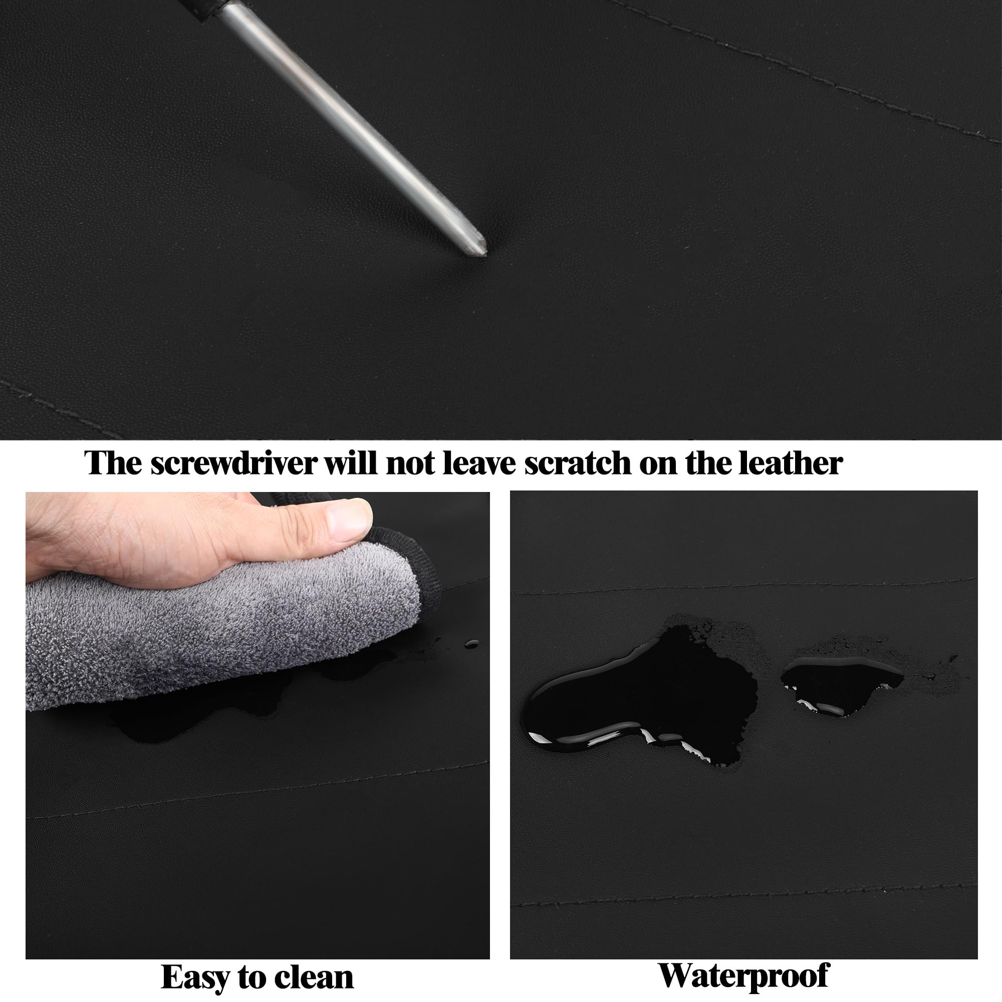 The screwdriver will not leave scratch on the leather

Easy to clean

Waterproof