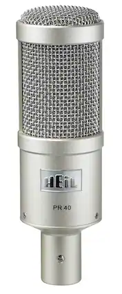 Front. Heil Sound - PR 40 Microphone - Nickel.