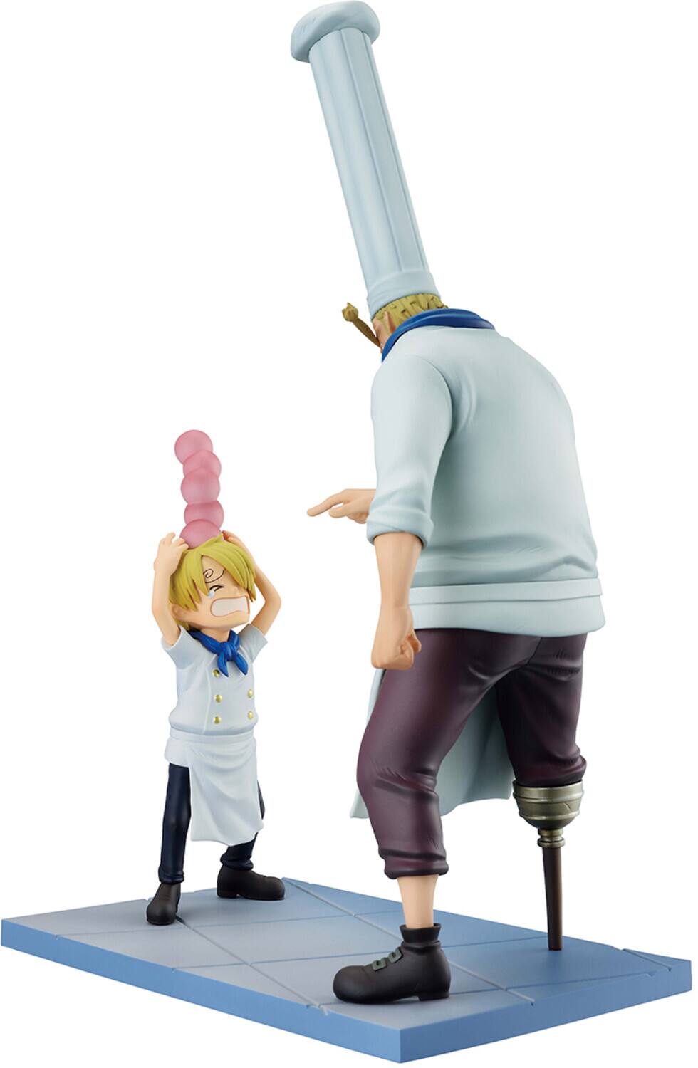 Alt View 1. Bandai - Ichibansho - One Piece - Revible Moment - Sanji & Zeff (Road to Down) Figure   - Collectibles - Multicolor.