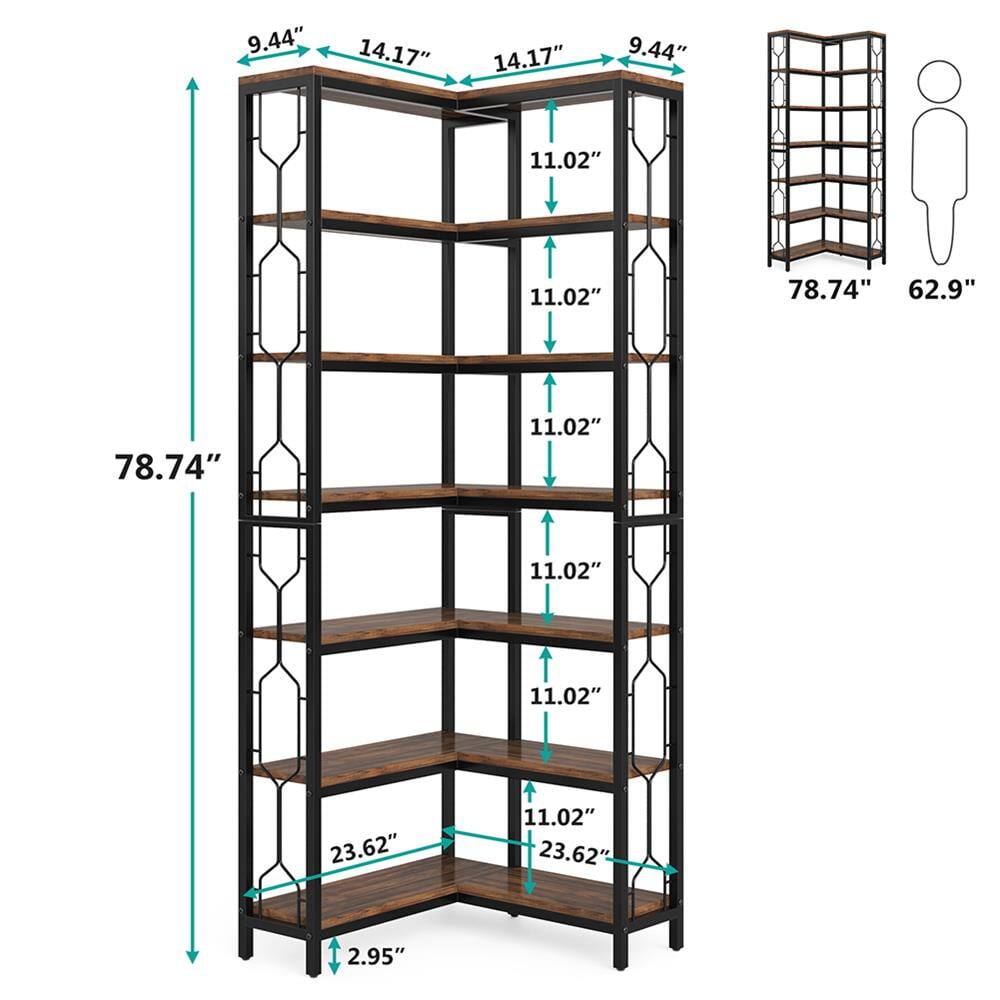 - Height: 78.74"
- Width: 14.17"
- Depth: 14.17"
- Shelf Depth: 11.02"
- Number of Shelves: 5
- Shelf Spacing: 11.02"
- Bottom Shelf Depth: 23.62"
- Bottom Shelf Height from Floor: 2.95"
- Overall Depth: 62.9"