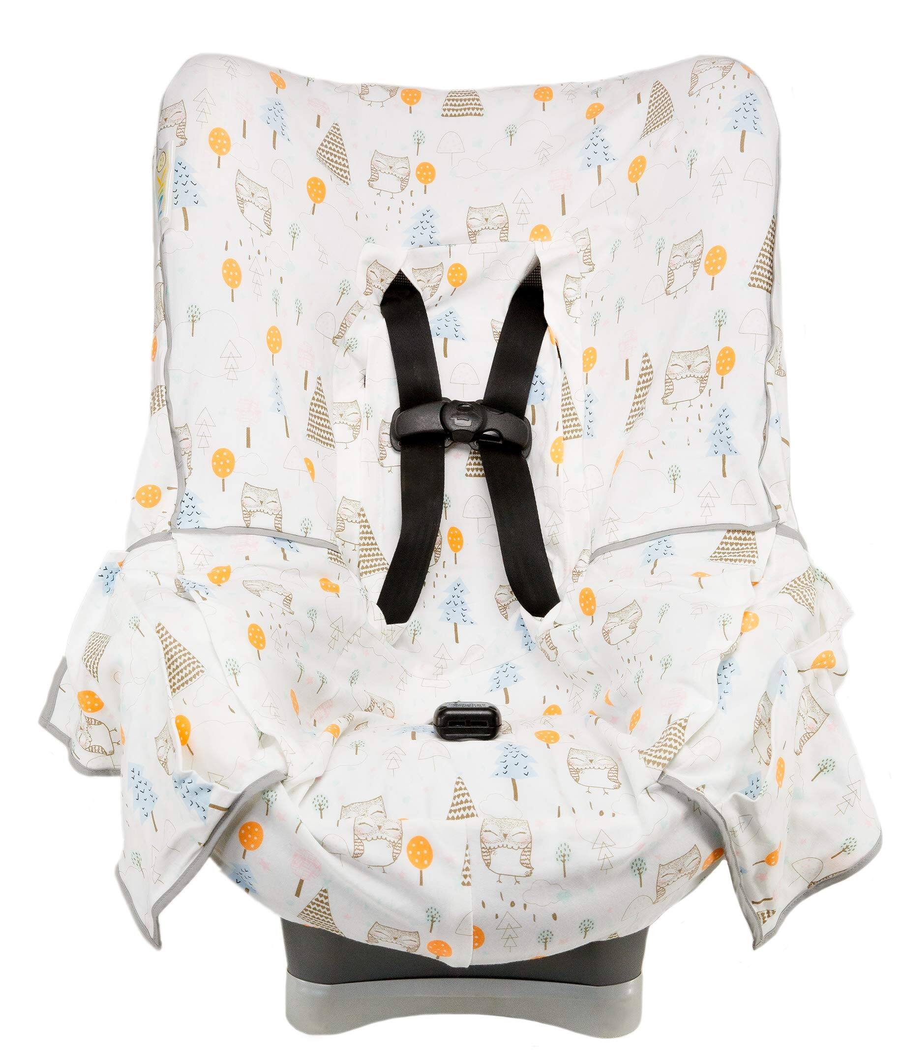 Front. TECH SAFARI - Liner Cotton Jersey Arrow Pattern Universal Fit Crash Tested Waterproof Bottom Easy To Clean Machine - Black&Brown FullSet.