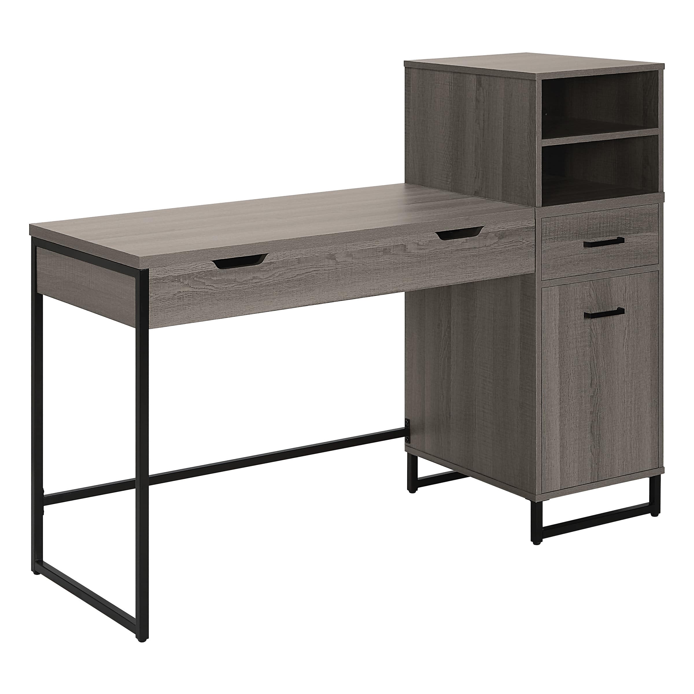 OSP Home Furnishings – Hagney Lane 54″ Wide Sit-To-Stand Desk – Farm Oak Sansujyuku sansujyuku.com