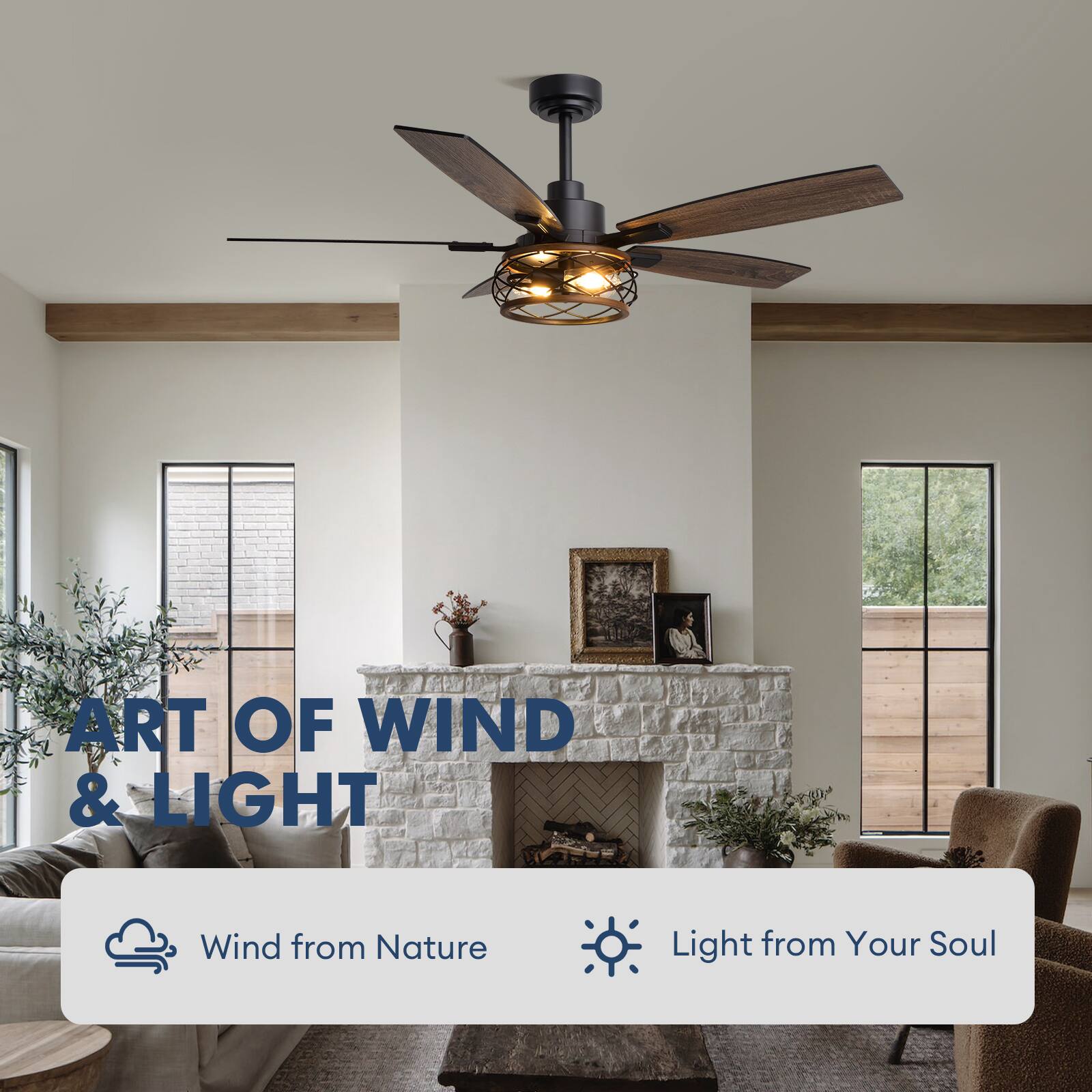 ART OF WIND & LIGHT  
Wind from Nature  
Light from Your Soul