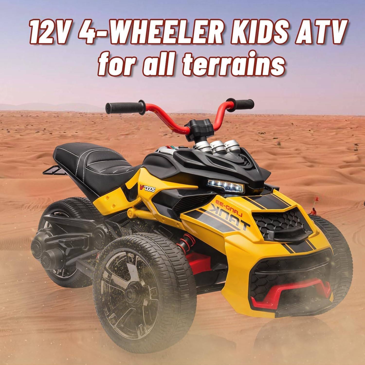 12V 4-WHEELER KIDS ATV for all terrains