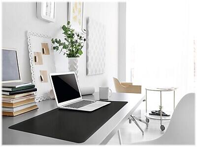 Alt View 1. Durable - Durable Anti-Slip PVC Desk Pad, 20.5" x 25.5", Black (710301) - Black.