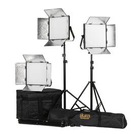 Ikarao - Ikan Lyra 1 x 1 Daylight 3-Point Soft Panel LED Light Kit