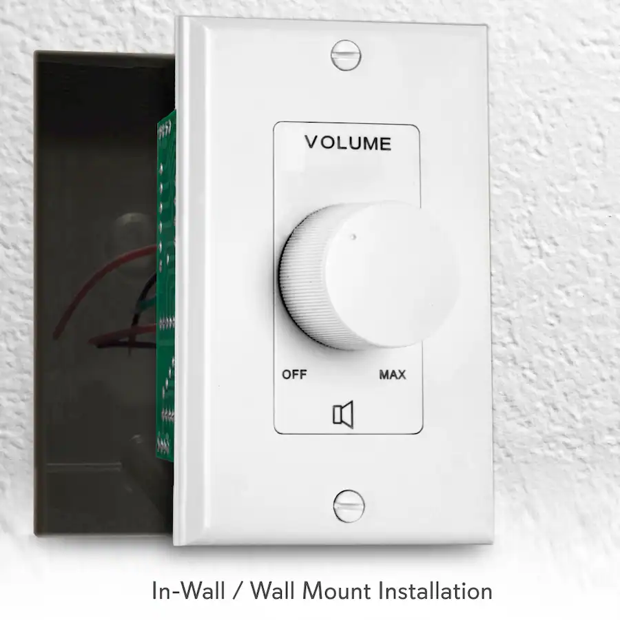 Pyle Wall Mount Rotary Volume Control Black PVC1 - Best Buy