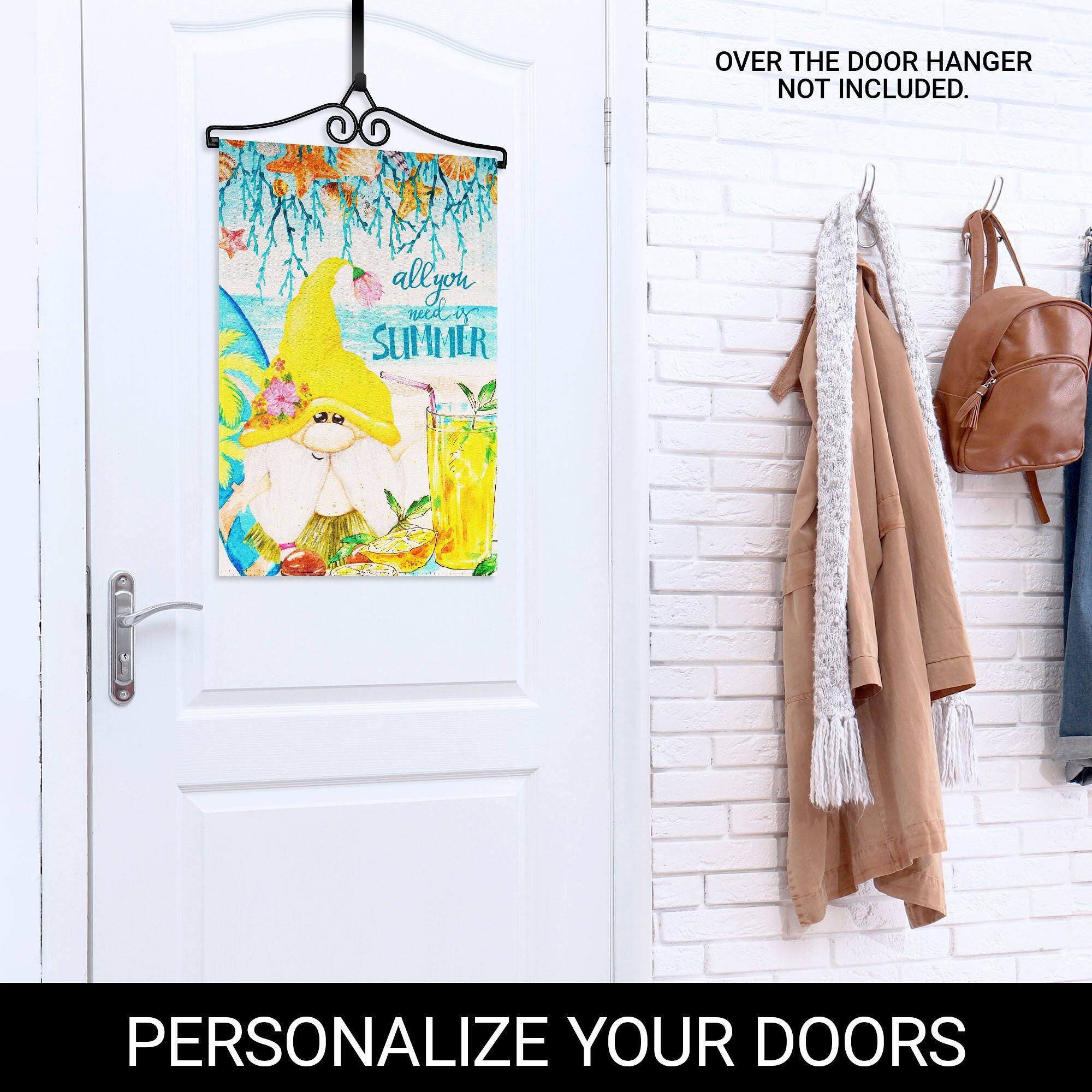 OVER THE DOOR HANGER NOT INCLUDED.

PERSONALIZE YOUR DOORS