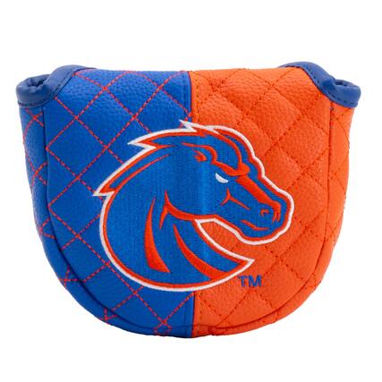 Front. Team Golf - Boise State Broncos Quilted Mallet Putter Cover - Multicolor.