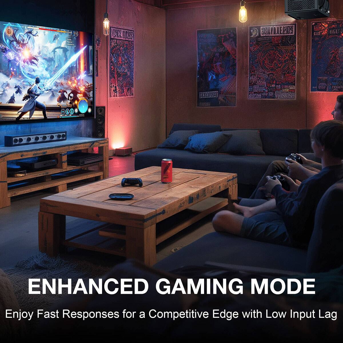 100% DOSS  
EQUILLEIRS  
UNITE  
ENHANCED GAMING MODE  
Enjoy Fast Responses for a Competitive Edge with Low Input Lag