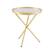 Front Zoom. Walker Edison - Contemporary Tray-Top Faux Marble Round Side Table - Gold/Grey Marble.