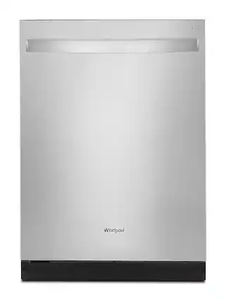 Front. Whirlpool - Whirlpool - Quiet Dishwasher with 3rd Rack .- Fingerprint Resistant Stainless Steel - Fingerprint Resistant Stainless Steel.