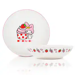 Silver Buffalo - Sanrio My Melody Cupcake 9-Inch Ceramic Coupe Dinner Bowl - White