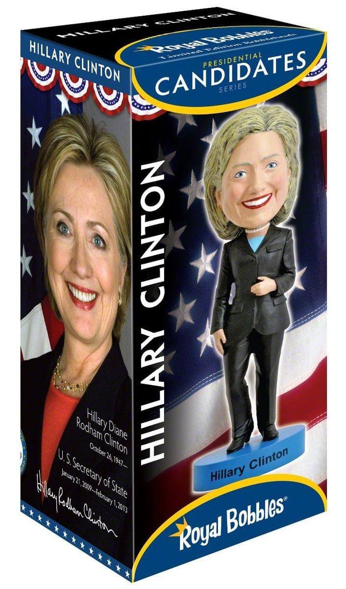 HILLARY CLINTON

HILLARY CANDIDATES SERIES

Hillary Diane Rodham Clinton
October 26, 1947

U.S. Secretary of State
January 21, 2009 - February 1, 2013

Royal Bobbles