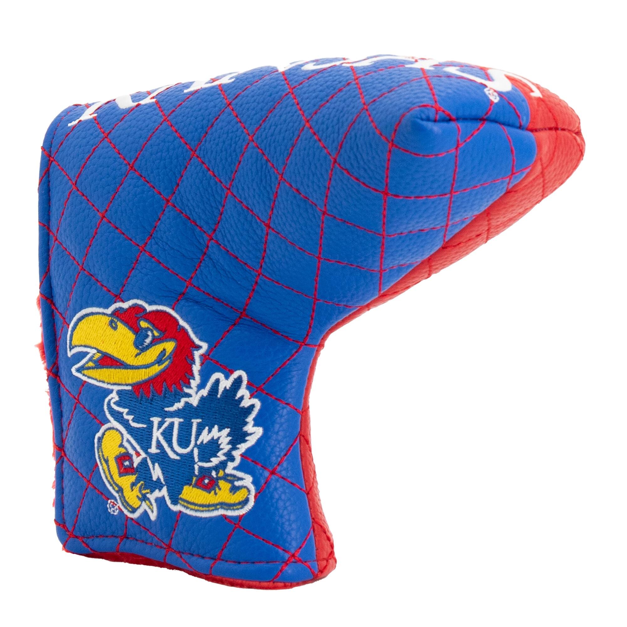 Alt View 2. Team Golf - Kansas Jayhawks Quilted Blade Putter Cover - Multicolor.