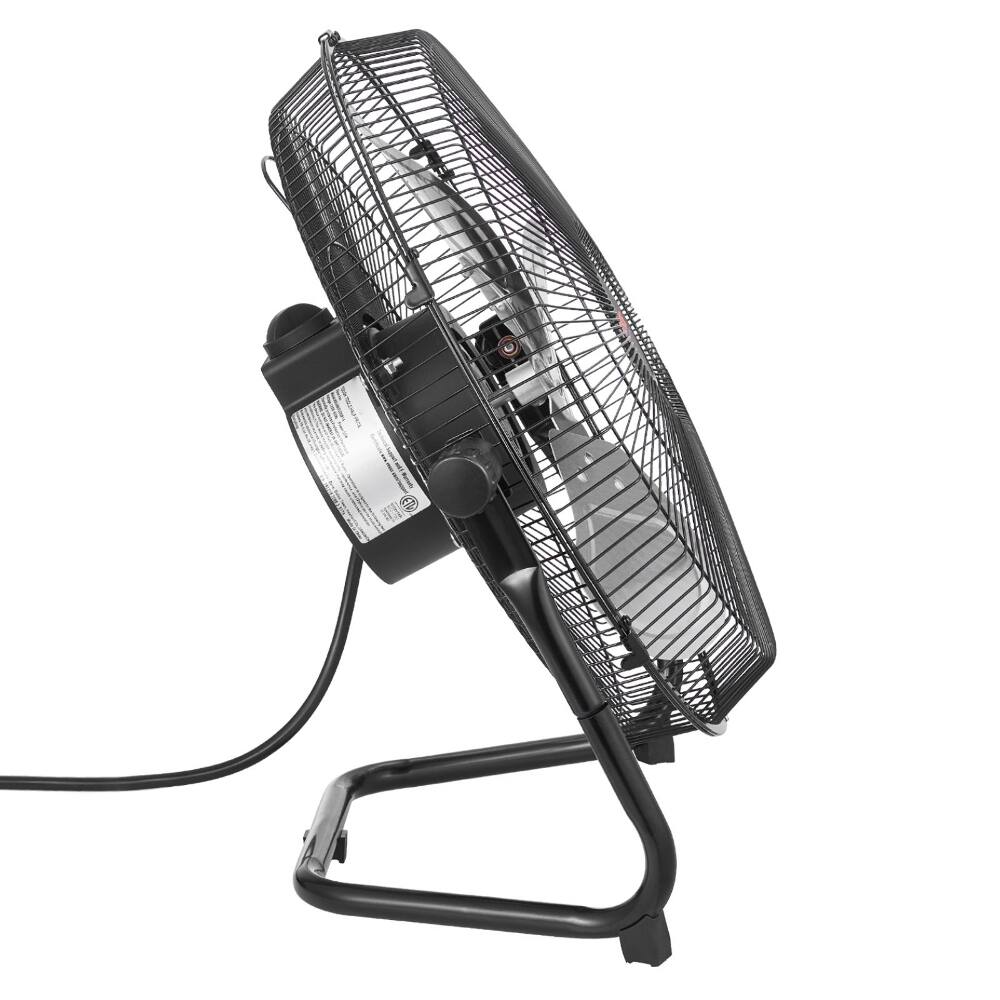 Alt View 7. Loheer - Loheer 14 Inch Heavy Duty Metal Floor Fan High Velocity Commercial Shop Fan 3 Speeds Adjustable Tilt.