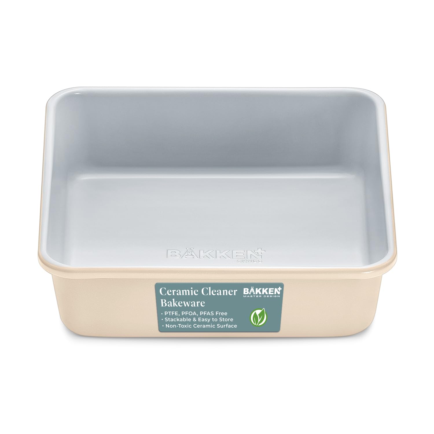 BAKKEN Ceramic Cleaner BAKKEN Ceramic Cleaner Bakeware PTFE, PFOA, PFAS Free Stackable & Easy to Store Non-Toxic Ceramic Surface