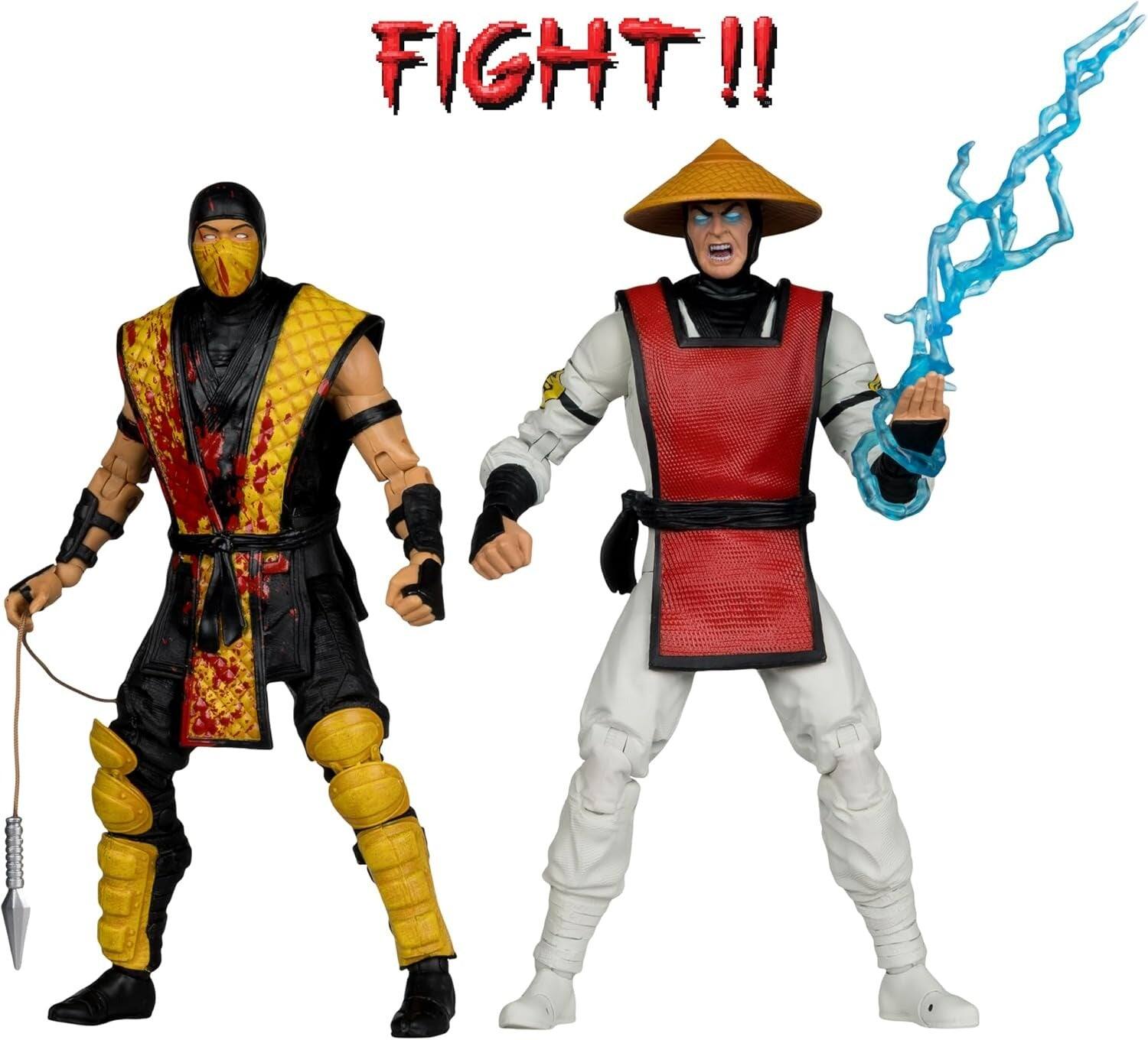 Alt View 4. McFarlane Toys - McFarlane Toys: Mortal Kombat Klassic: Scorpion vs Raiden - 7" Figure.