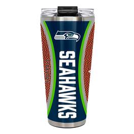 Great American Products - Seattle Seahawks 32oz. Big Slim Game Ball Travel Tumbler - Brown