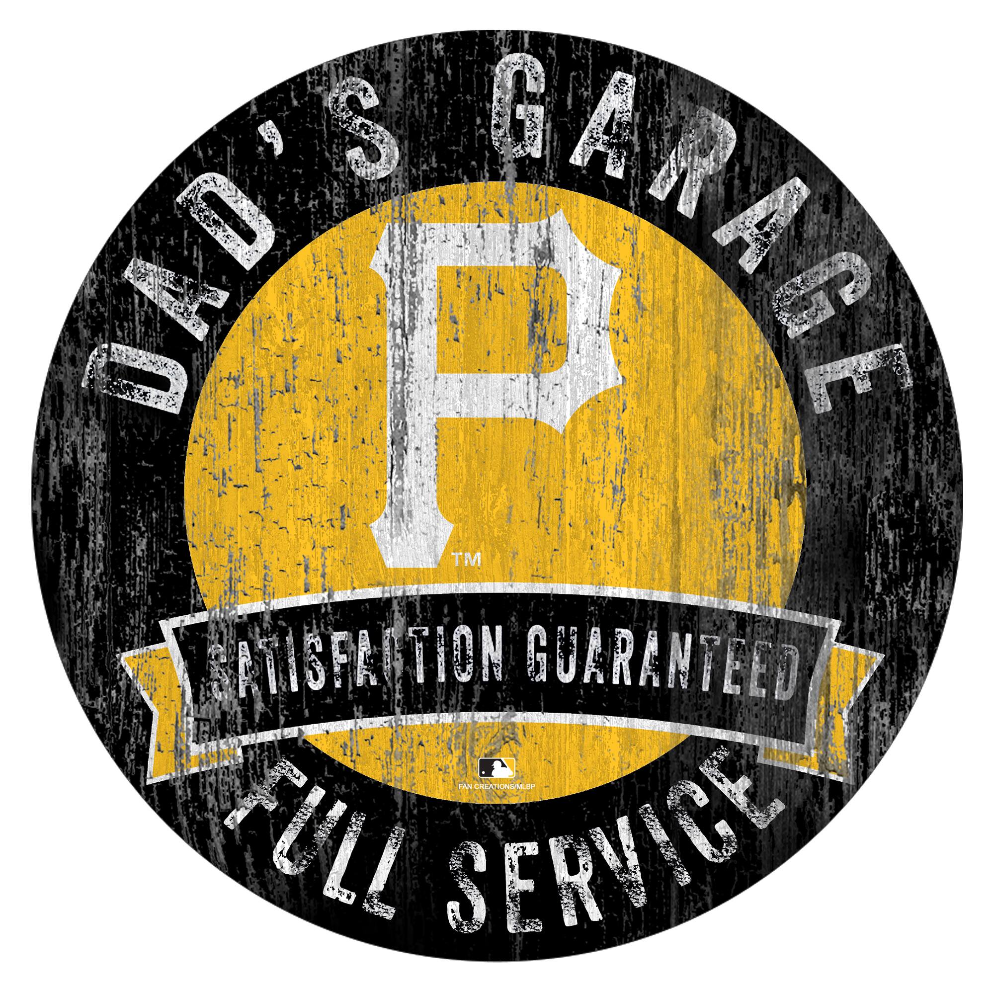 Pittsburgh Pirates 12" x 12" Dad's Garage Sign
