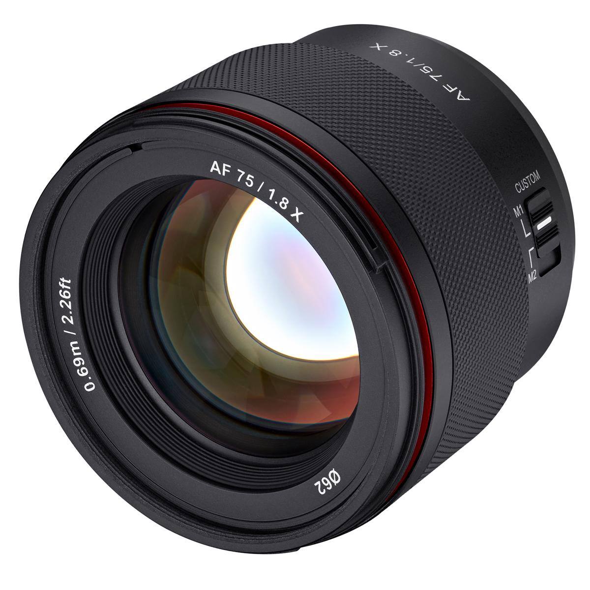 AF 75/1.8X  
0.69m/2.26ft  
AF 75/1.8X  
CUSTOM  
M1  
L  
M2