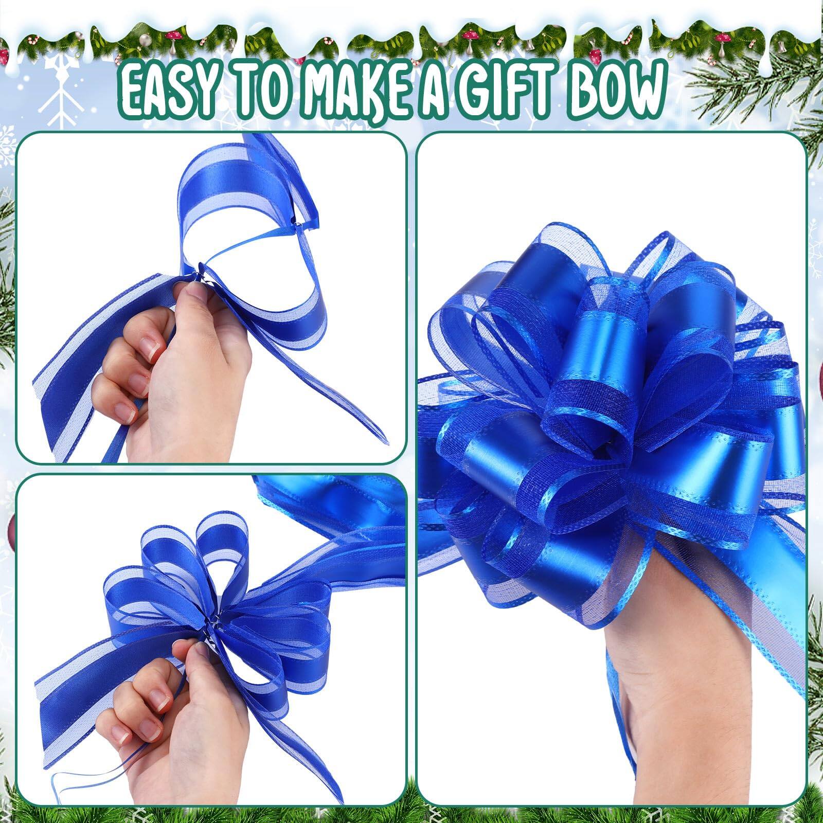 Paradigms Interiors 6 Inch Pull Bows Gift Wrapping Ribbon For Christmas ...