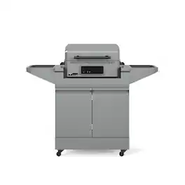 TYTUS Grills - TYTUS Emberwood Electric Grill and Griddle with Grill and Prep Cart - Gray