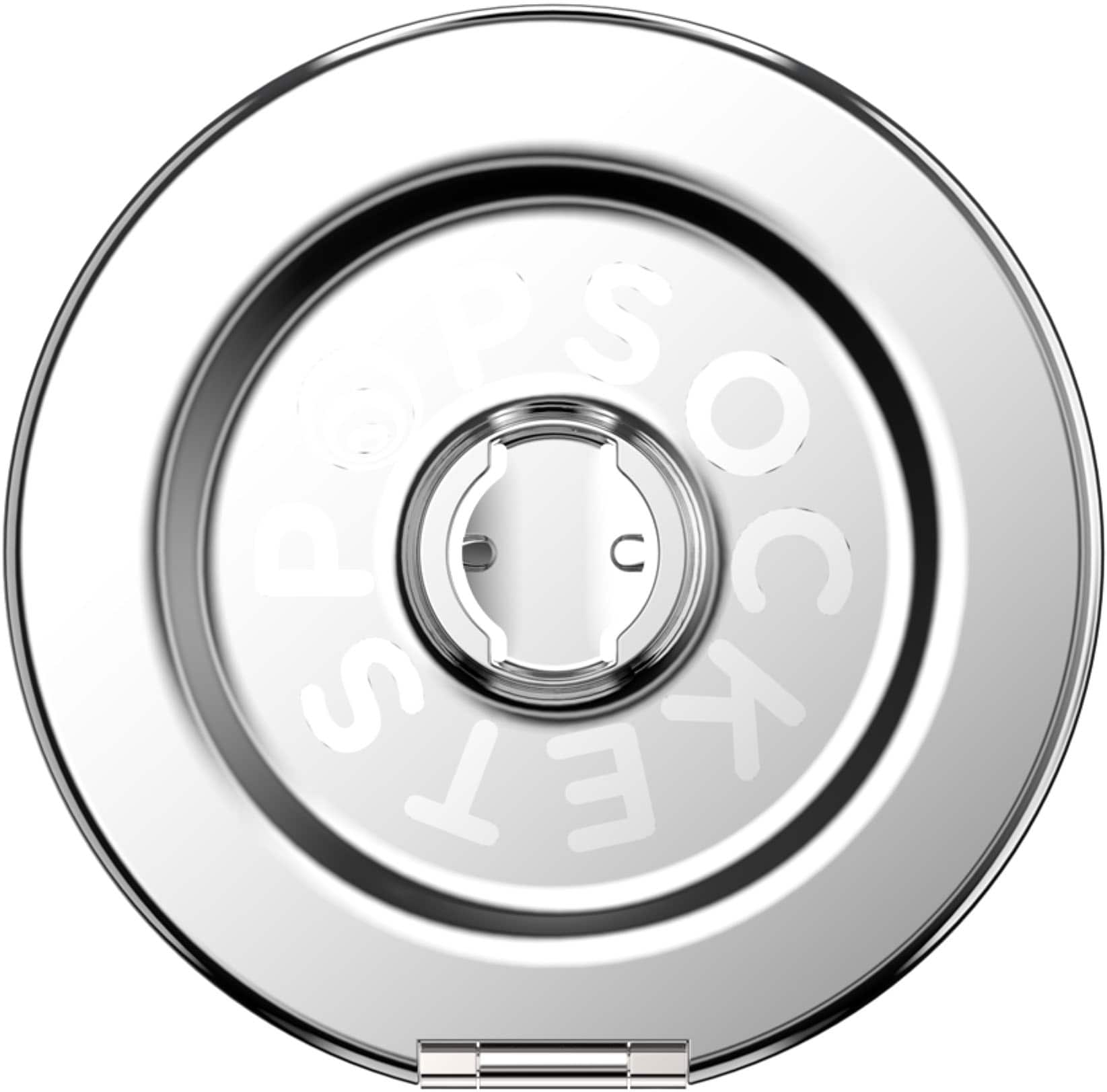 Alt View 8. PopSockets - MagSafe Kick-Out Universal Magnetic Grip & Stand with Adapter Ring for Cell Phones - Alum-Radial Silver.