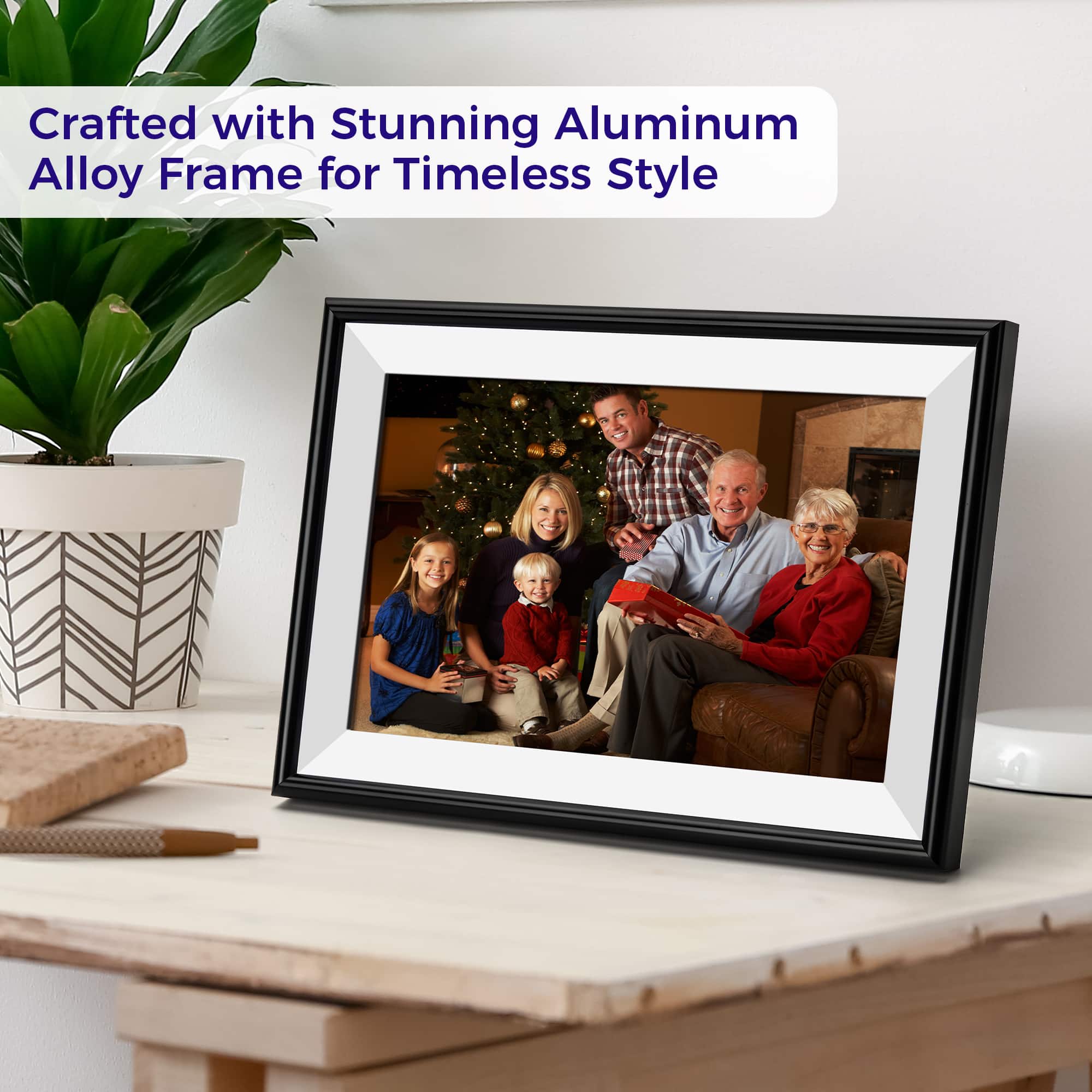 Crafted with stunning aluminum alloy frame for timeless style