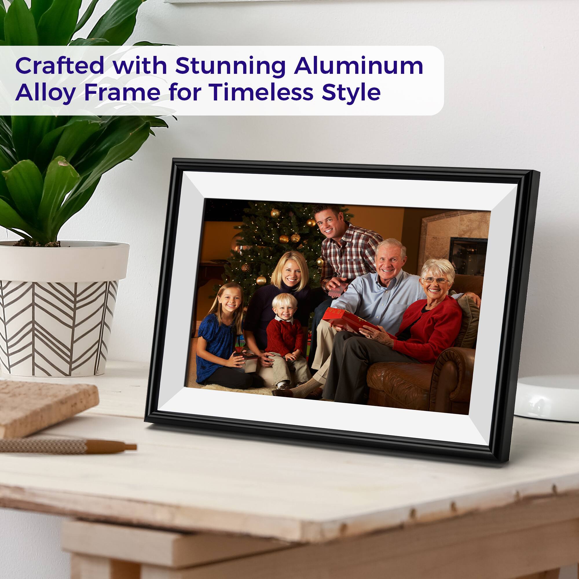Crafted with stunning aluminum alloy frame for timeless style