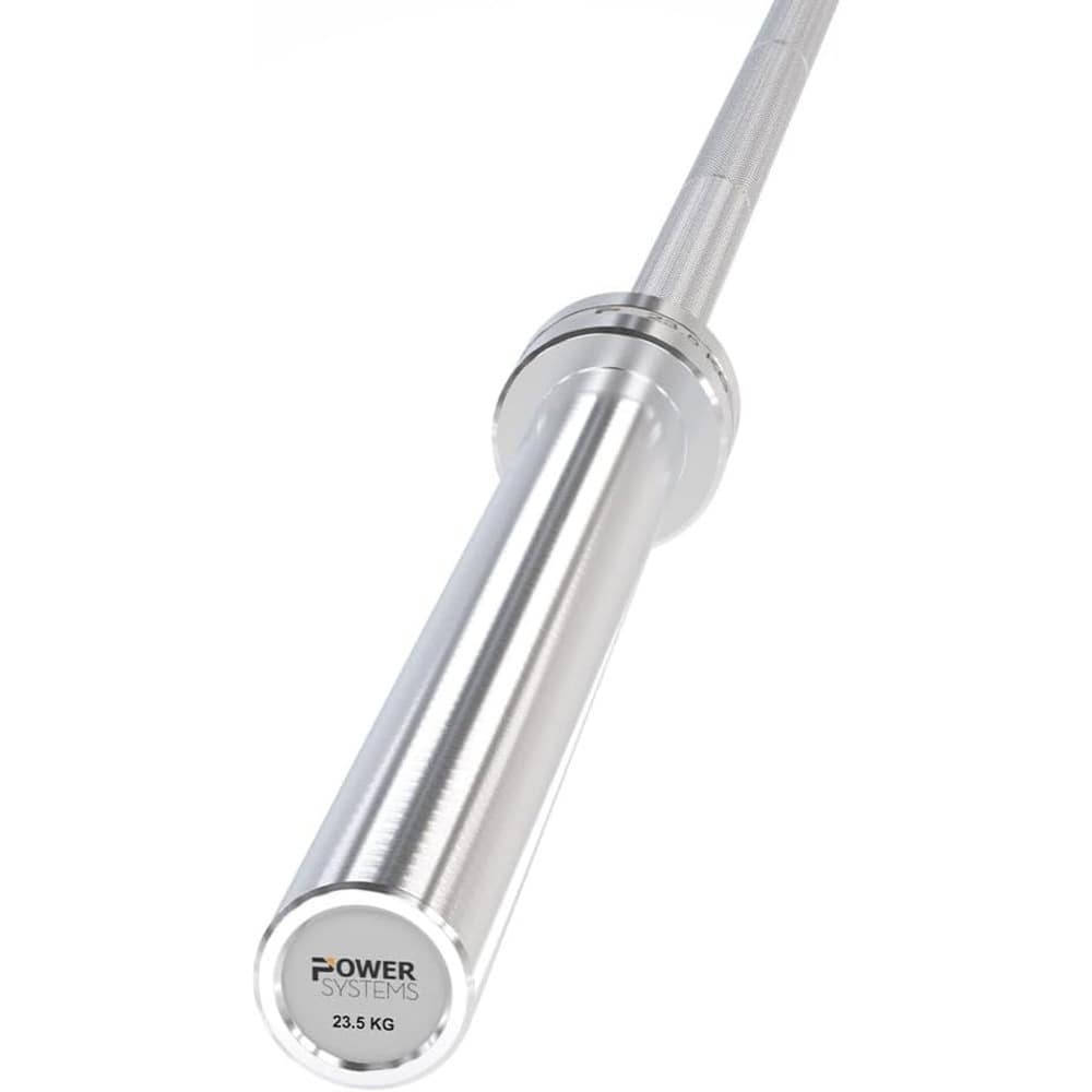 Power Systems - 23.5kg Olympic Squat Bar - 96.5'' Steel Barbell with 17.5'' Sleeve and 1 - 500 lbs Capacity - Silver price history on PriceWatchPro