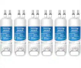 Waterdrop - WD-6038-6 Refrigerator Water Filter 6-Pack - White
