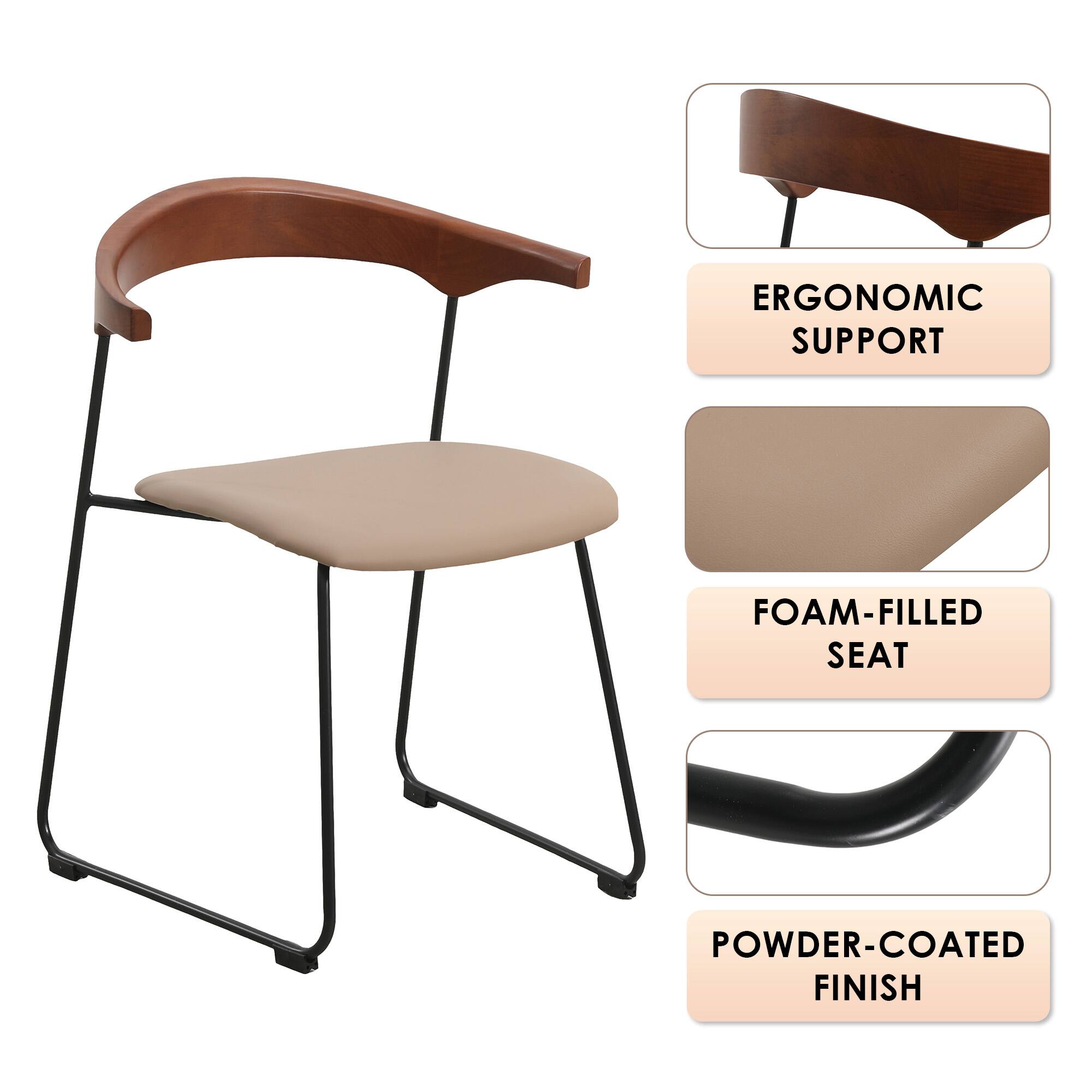 ERGONOMIC SUPPORT  
FOAM-FILLED SEAT  
POWDER-COATED FINISH