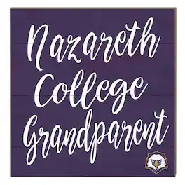 Jardine - Nazareth College Golden Flyers 10" x 10" Grandparent Plaque - Purple