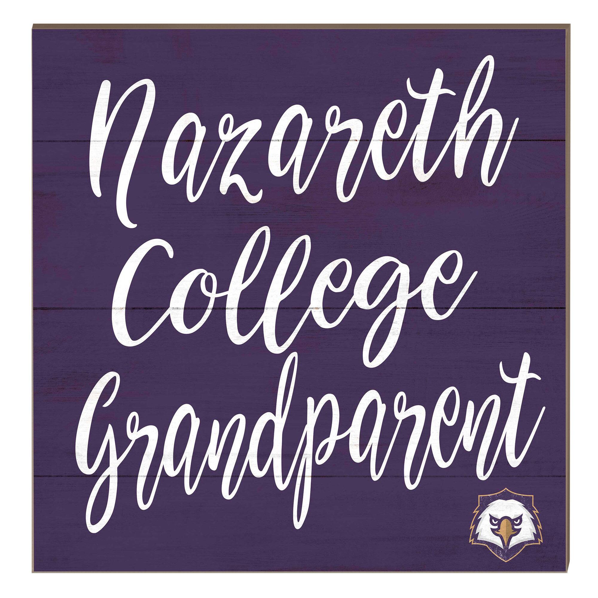 Nazareth College Golden Flyers 10" x 10" Grandparent Plaque