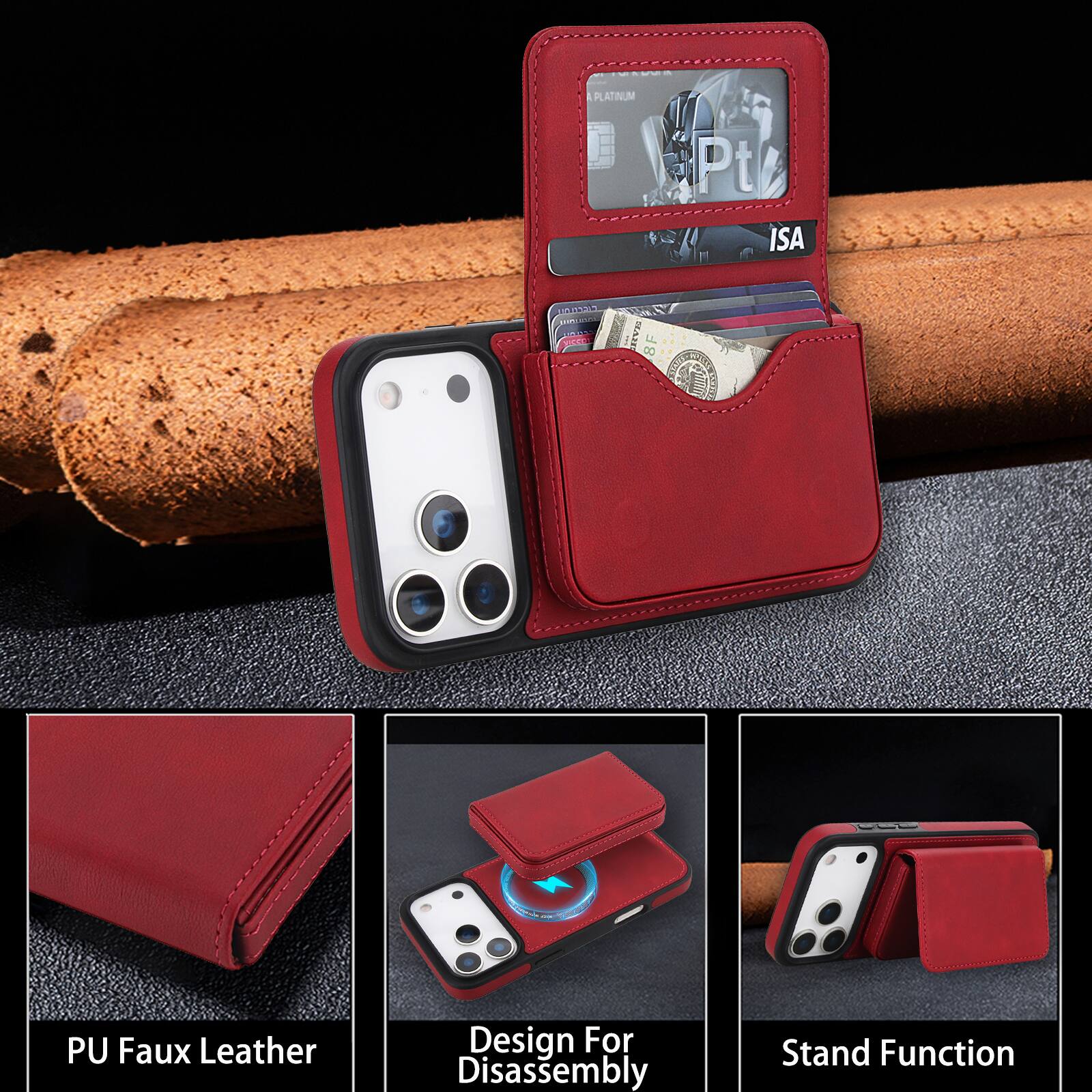 PLATINUM Pt ISA

PU Faux Leather Design For Disassembly Stand Function