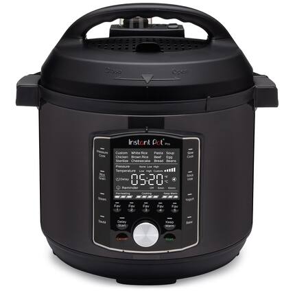 Angle. Instant Pot - 6qt Pro Electric Pressure Cooker - Black.
