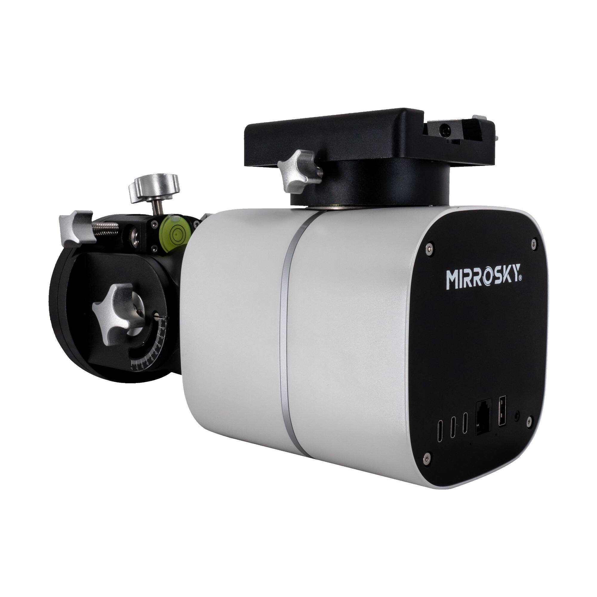 Left. Spectrum Industries - MirroSky by Spectrum Optics HX35 Smart Harmonic Mount Imager with Alt-AZ mode.