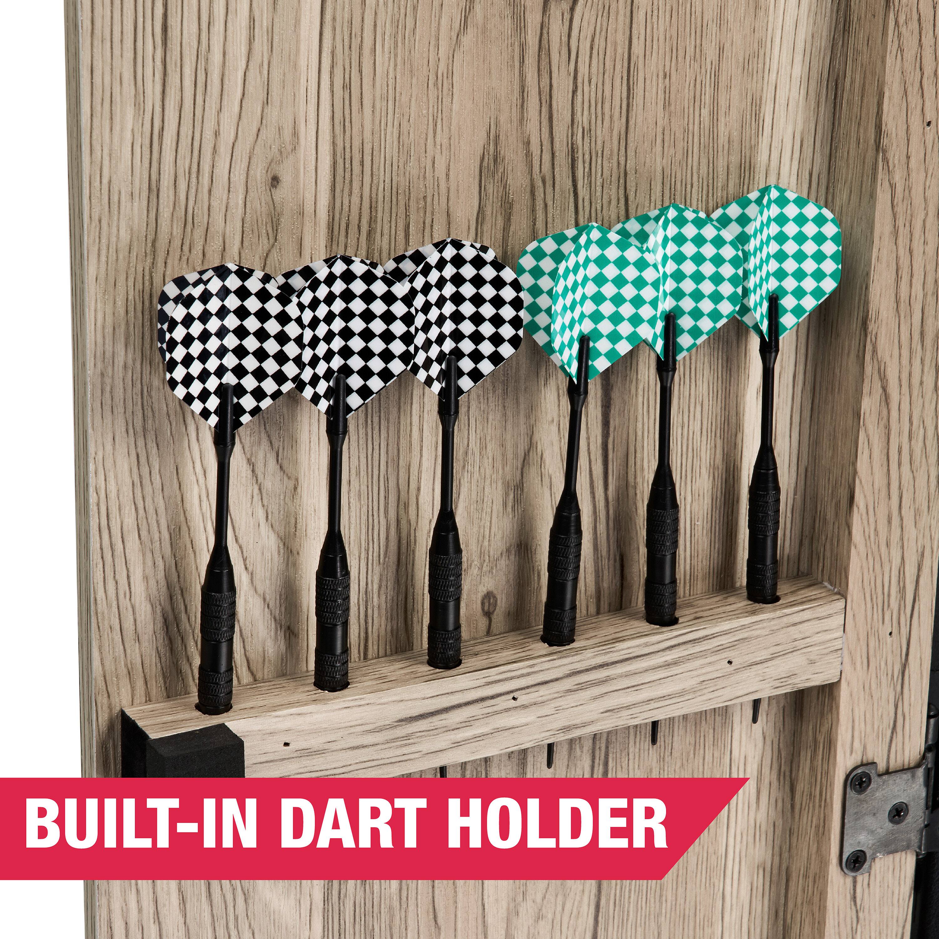 Built-in dart holder