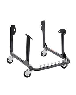 VEVOR - Engine Stand, 750 LBS Load Capacity Engine Motor Stand, Heavy-Duty Steel Motor Holder with 4 Swivel Casters - Black