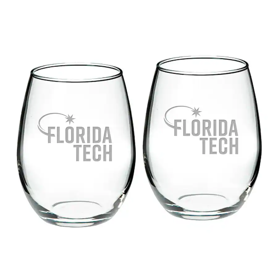 Jardine Florida Tech Panthers 21oz. 2 Piece Stemless Wine Glass Set ...