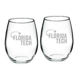 Jardine - Florida Tech Panthers 21oz. 2-Piece Stemless Wine Glass Set - Multicolor