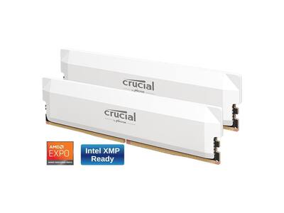 Crucial Pro Overclocking 64GB (2 x 32GB) DDR5 6400 (PC5 51200 Crucial Pro Overclocking 64GB (2 x 32GB) DDR5 6400 (PC5 51200