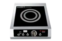 SPT - 2600W Countertop Commercial Induction Cooktop (220-240V) - Black and stainless steel