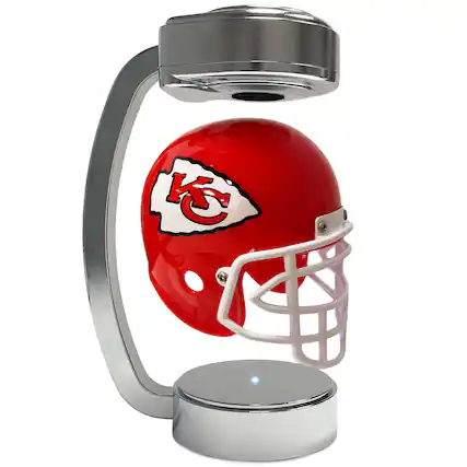 Front. Pegasus - Kansas City Chiefs Chrome Base Mini Hover Helmet - Red.