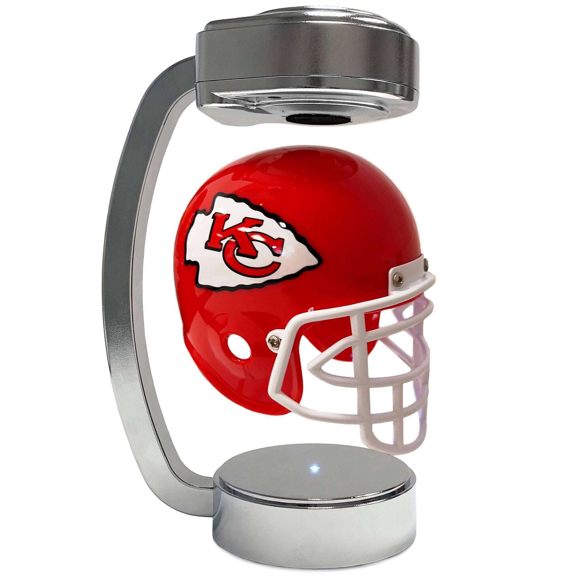 Front. Pegasus - Kansas City Chiefs Chrome Base Mini Hover Helmet - Red.