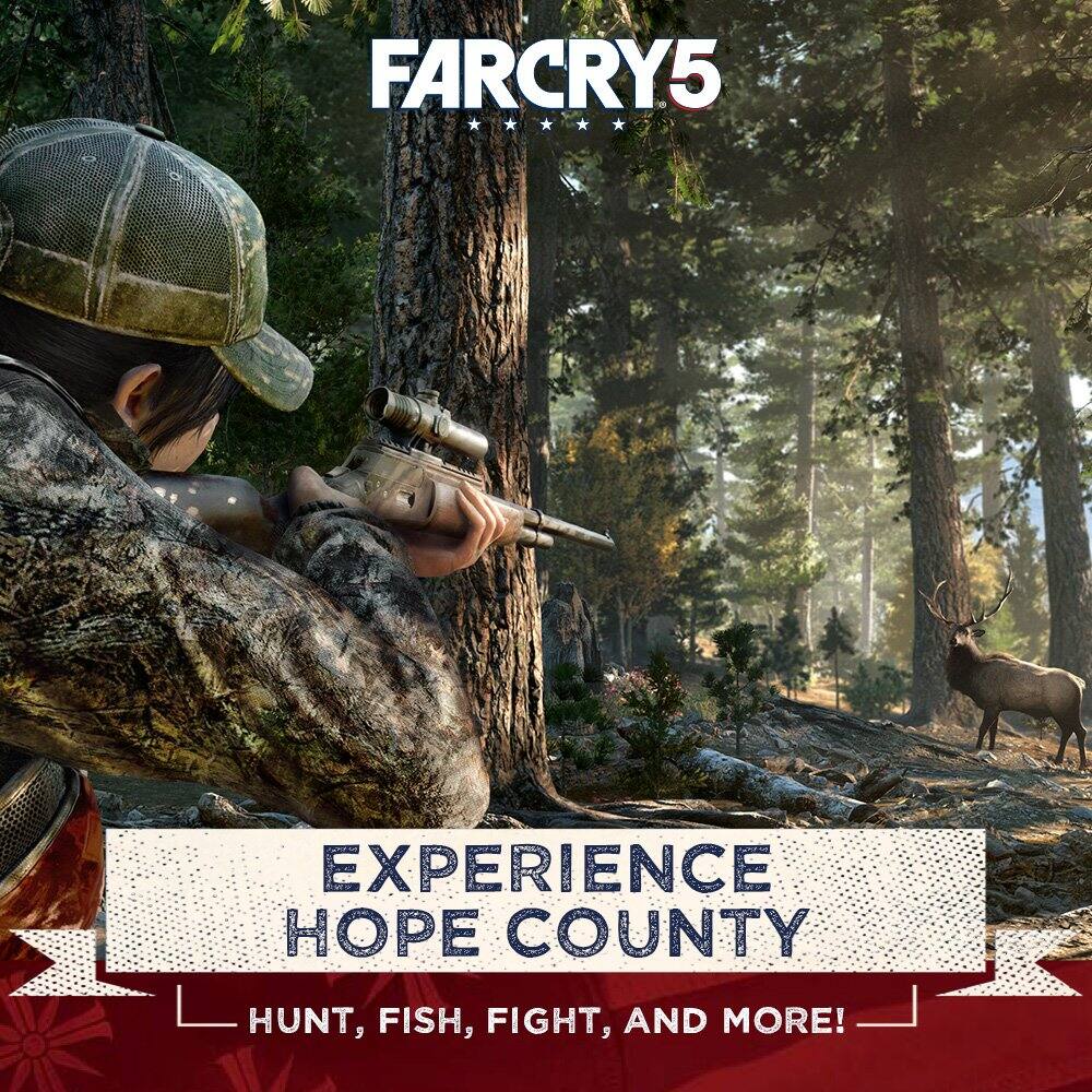 FARCRY5 EXPERIENCE HOPE COUNTY HUNT, FISH, FIGHT, AND MORE!