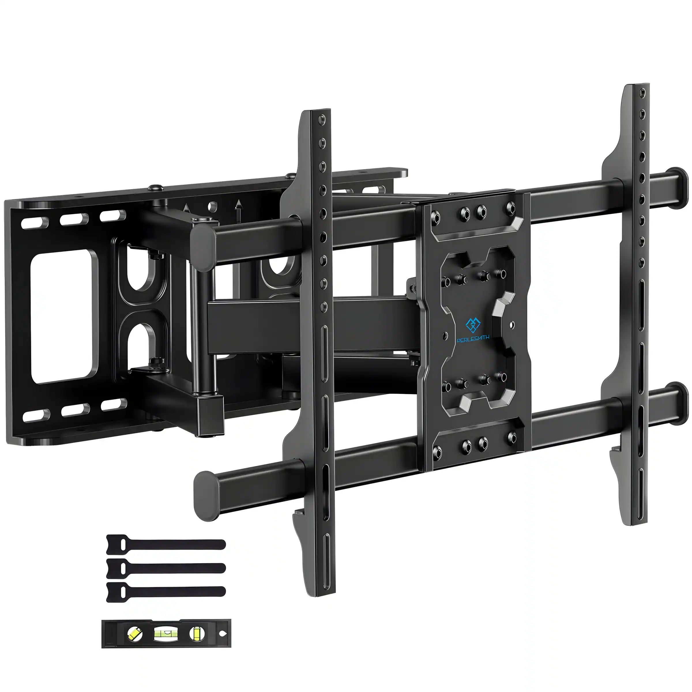 Front. Perlesmith - Full Motion TV Wall Mount for 37"–86" TVs, up to 132 lbs - Black.